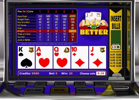 free video poker slots jacks or better/